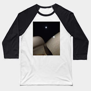 Moon over Opera House, original photo, taken by Geoff Hargraves Baseball T-Shirt